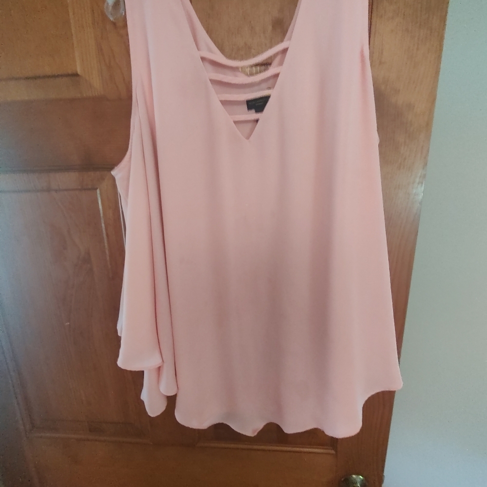 Pink Sleeveless Top